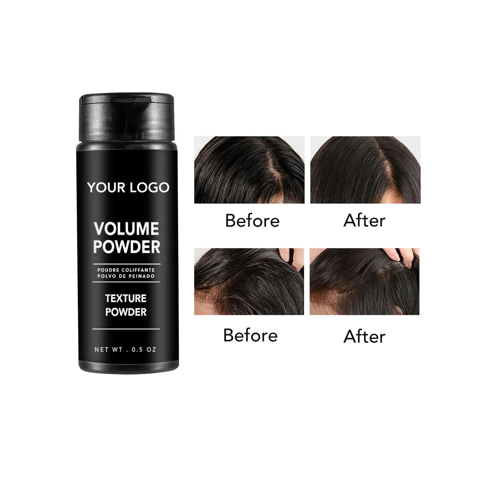 Private Label Makeup Volumizing Powder Hair Shading Powder Fibers Hair Styling Building Fiber texture Powder For Men