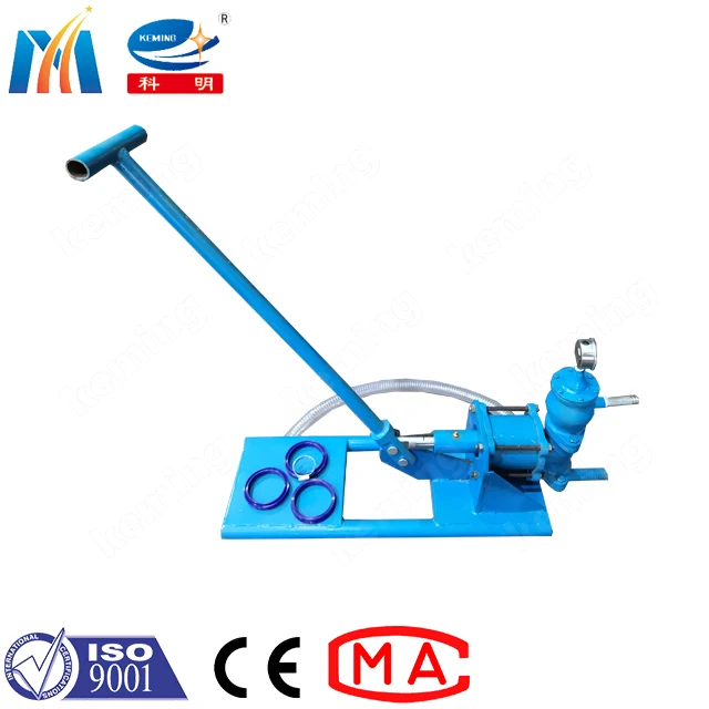 China factory 1 MPa Manual Grout Cement Pump two pipes grout pump for wall grout