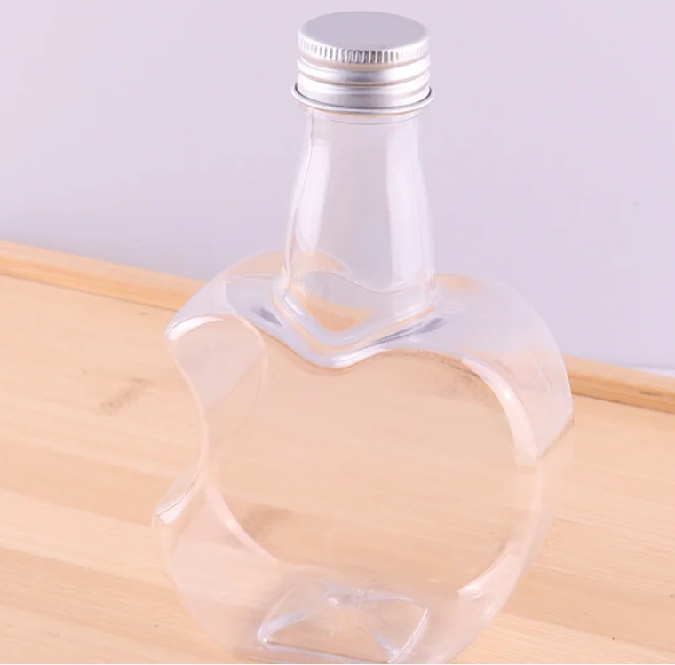 200ml 8 Ounce Custom Logo Beverage Container Cold Apple Juice Shakes Boba Milk Tea PET Plastic Water Bottles