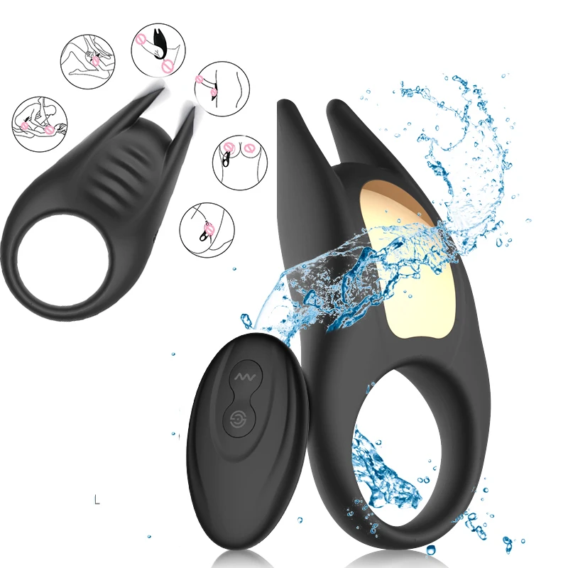 Produtos Eroticos Delay Ejaculation Anneau Vibrant Jugetes Sexuales Para Hombres Anillo Vibrador Leather Cock Ring