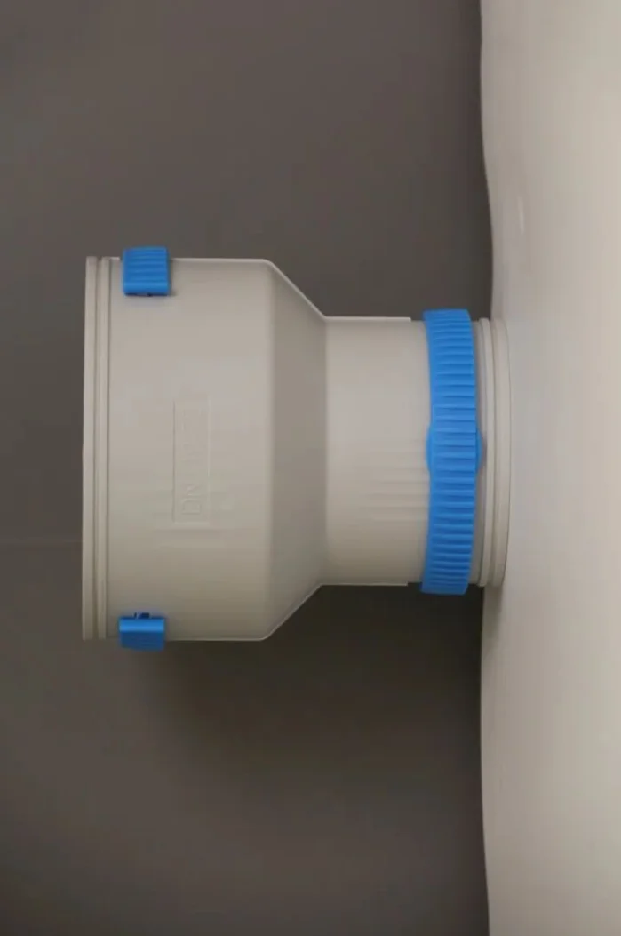 High Quality PE/PP Pipe Connector Bellows redundant fittings DN110/DN75, DN160/DN110