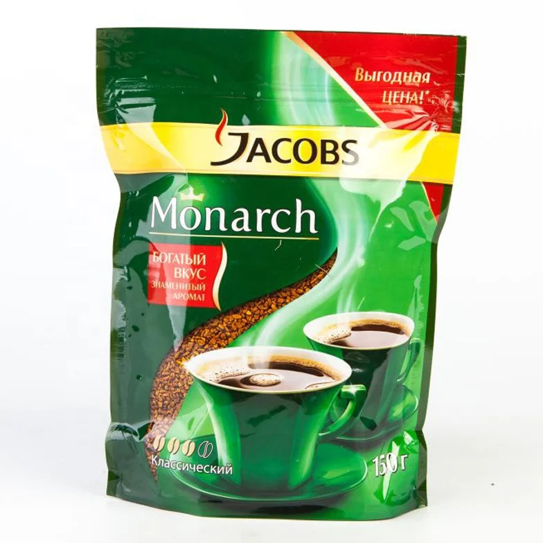 Замороженный кофе оптом, горячий напиток мгновенного приготовления для начального дня использования, классический вкус, мешок с замком-молнией, объемный пакет 150 г