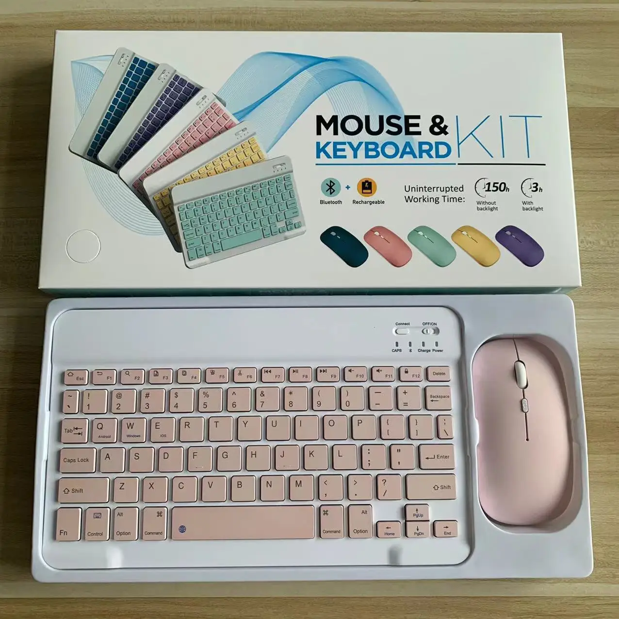 Manufacturers Wireless Keyboard and Mouse Mini Rechargeable Spanish Keyboard With Mouse Russian Keyboard For PC Tablet Phone