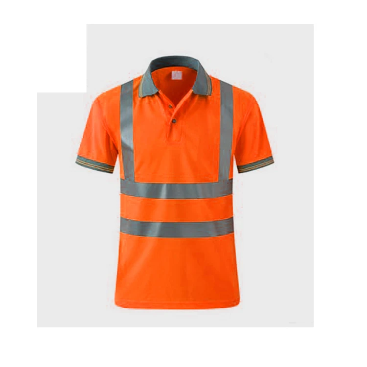 Wholesale custom t-shirt printing reflective vest highway guardrail quick-drying t-shirt short-sleeved reflective clothing