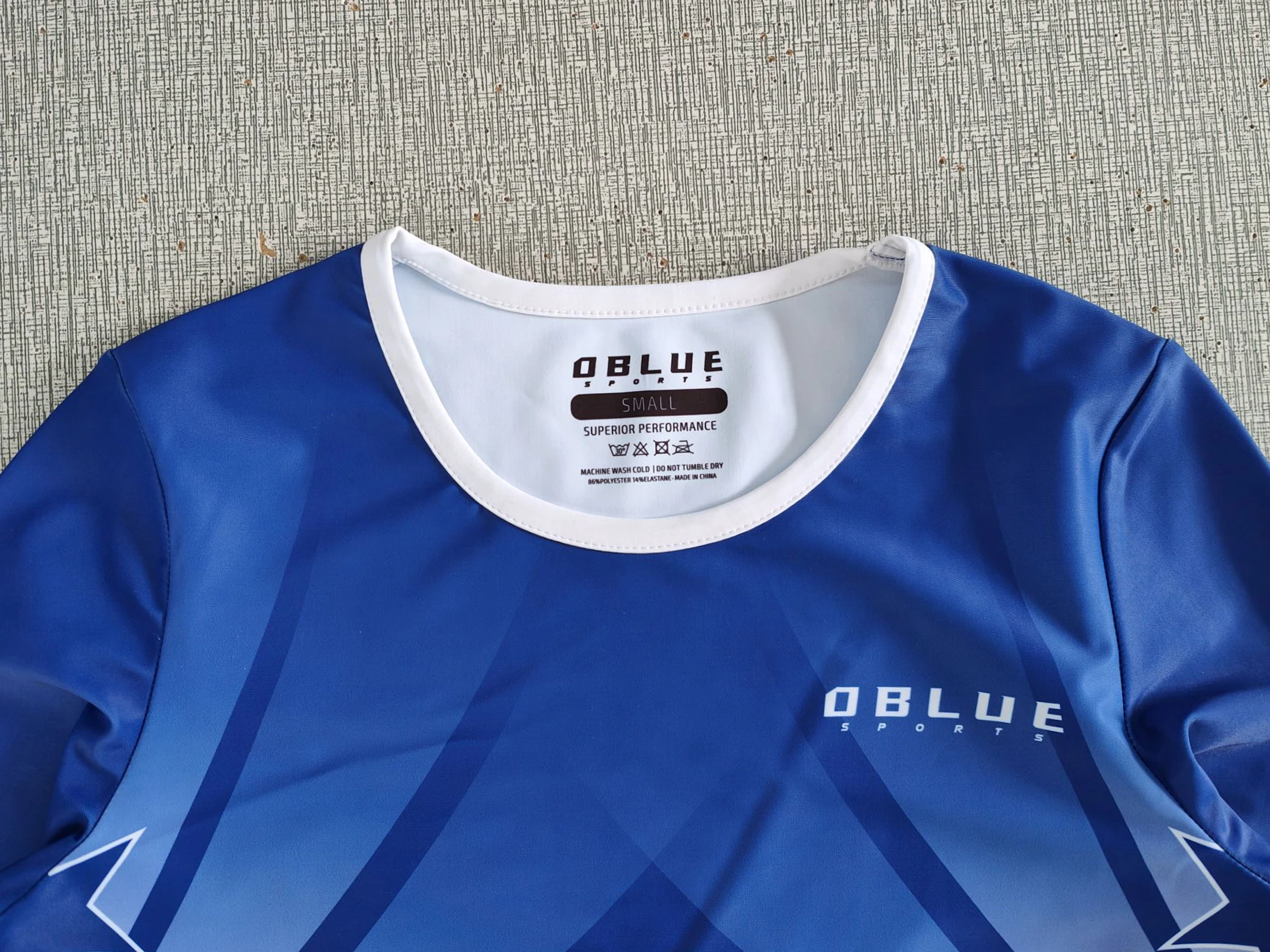 Custom Logo High Quality Blue and White Long Sleeve Cheer Uniforms Youth Cheerleading Uniforms