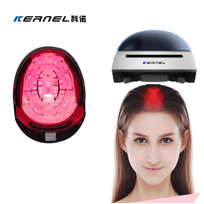 Kernel CE Logo Customize Portable Home Use 650nm 204 Diode Laser Hat for Hair Growth Anti-Hair Loss hair laser helmet