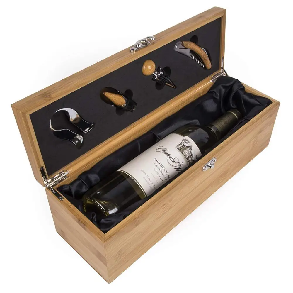 Wholesale Wine Bottle Wood Box Wine Gift Box Packaging Craft Storage Wooden Custom Luxury Beverage TIMBER Custom Size Accepted