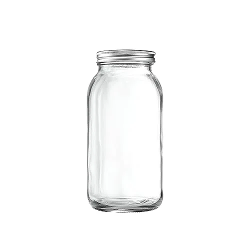 Fruit jar 120ml 250ml 500ml 32oz wide mouth mason jam jar dry food glass mason jars with metal screw lid