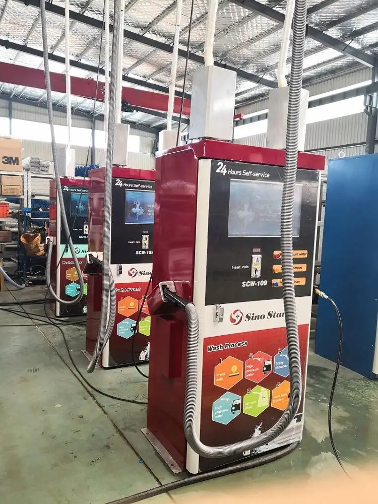 3.4KW 10MPA Coin/card operated car washing self service machine/self-service carwash