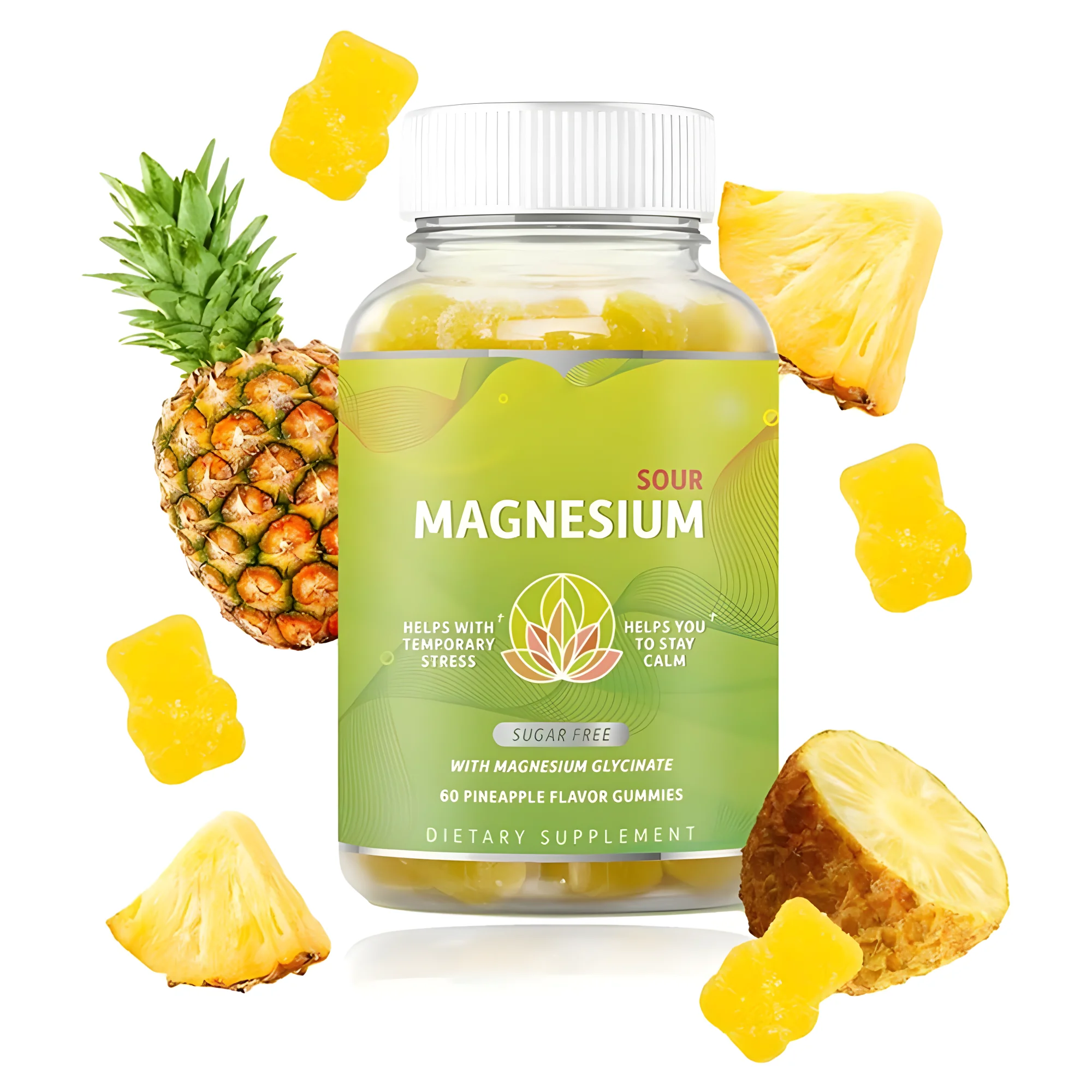 Sleep Aid and Calm Mood Magnesium Complex Gummy Supplement Magnesium Glycinate Gummies
