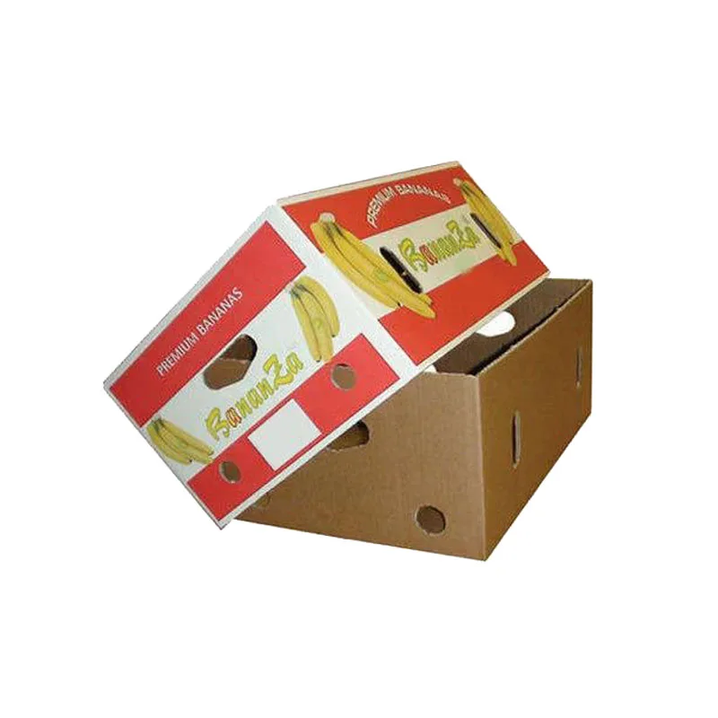 Reusable Kraft Vegetable Fruit Packaging Box Heavy Duty Banana Fruit Packing Box Carton