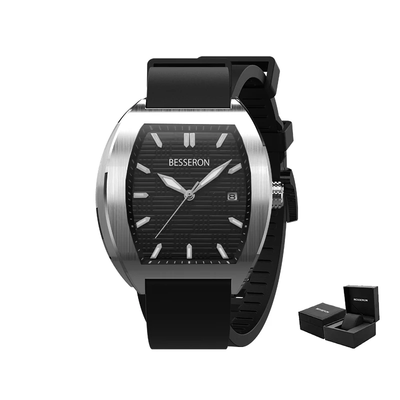 Custom Logo Relogio Masculino Herren Uhren Montre Silicone Mechanical Automatic Luxury Waterproof Wrist Mens Watch With Luminous
