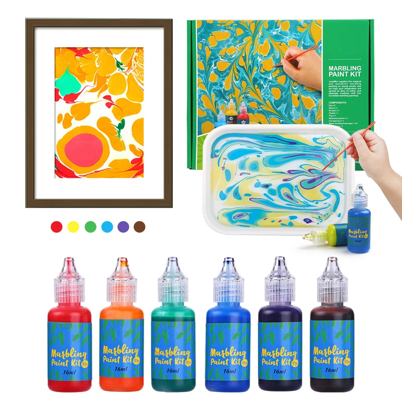 Hot sale magic marble paint set marbling paint kit