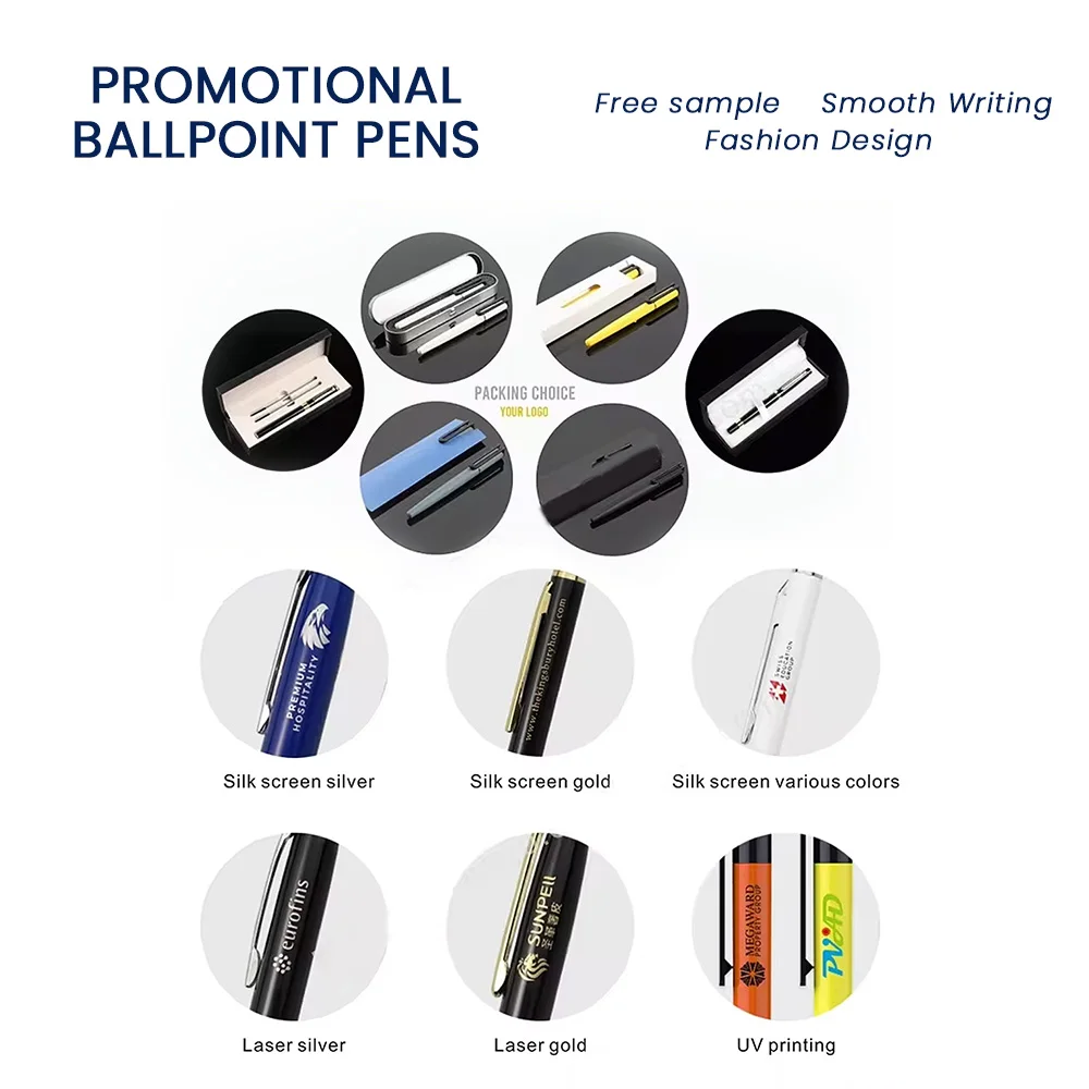Promotional Metal Touch Screen Banner Pen, Customized Logo Advertising Metal Pen with Banner, Wholesale Banner Pen