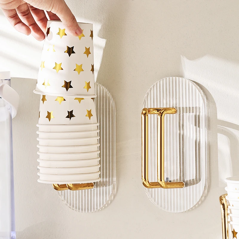 OSBORN Paper Cup Holder Disposable Cup Anti-dust Storage Rack Home Kitchen Water Dispenser Cup Holder Dispenser