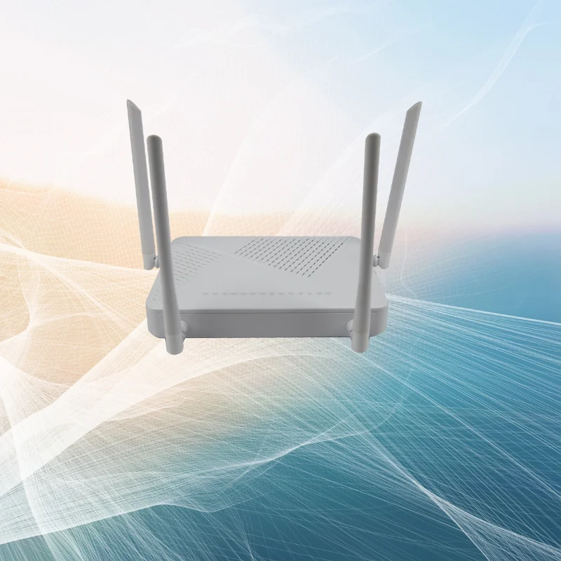 WSR4 Dual Band WIFI 2.4G 5G XPON GPON EPON Fiber Optic router 4GE+CATV+VOIP wseelaser ONT ONU