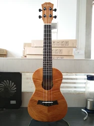 23 Inch Ukulele Concert Wooden Musical Instrument Tiger Texture Mahogany Ukulele