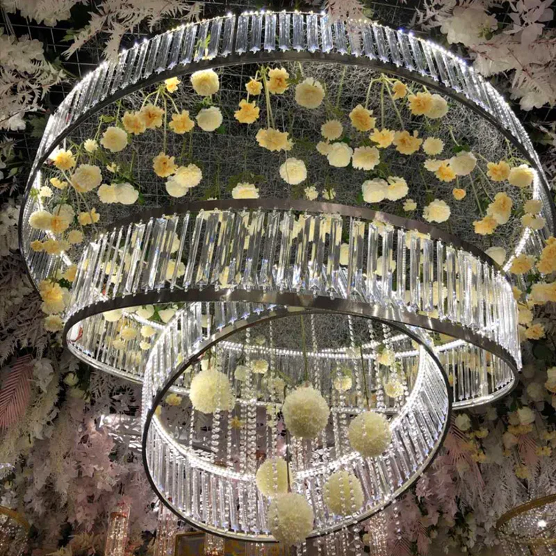 
hanging crystals wedding ceiling hanging lights for wedding decorations 