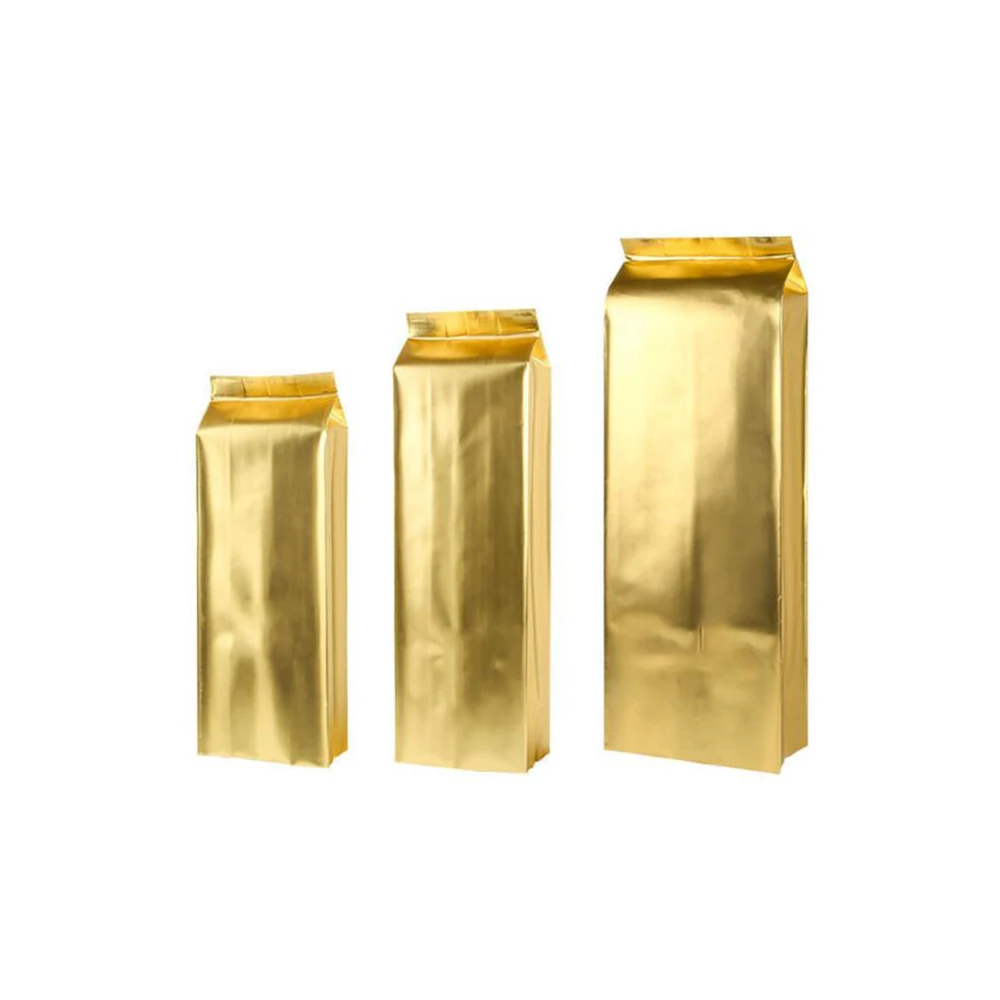 
Side Gusset K-seal Reusable Packaging Block Bottom Bag With One Way Valve 