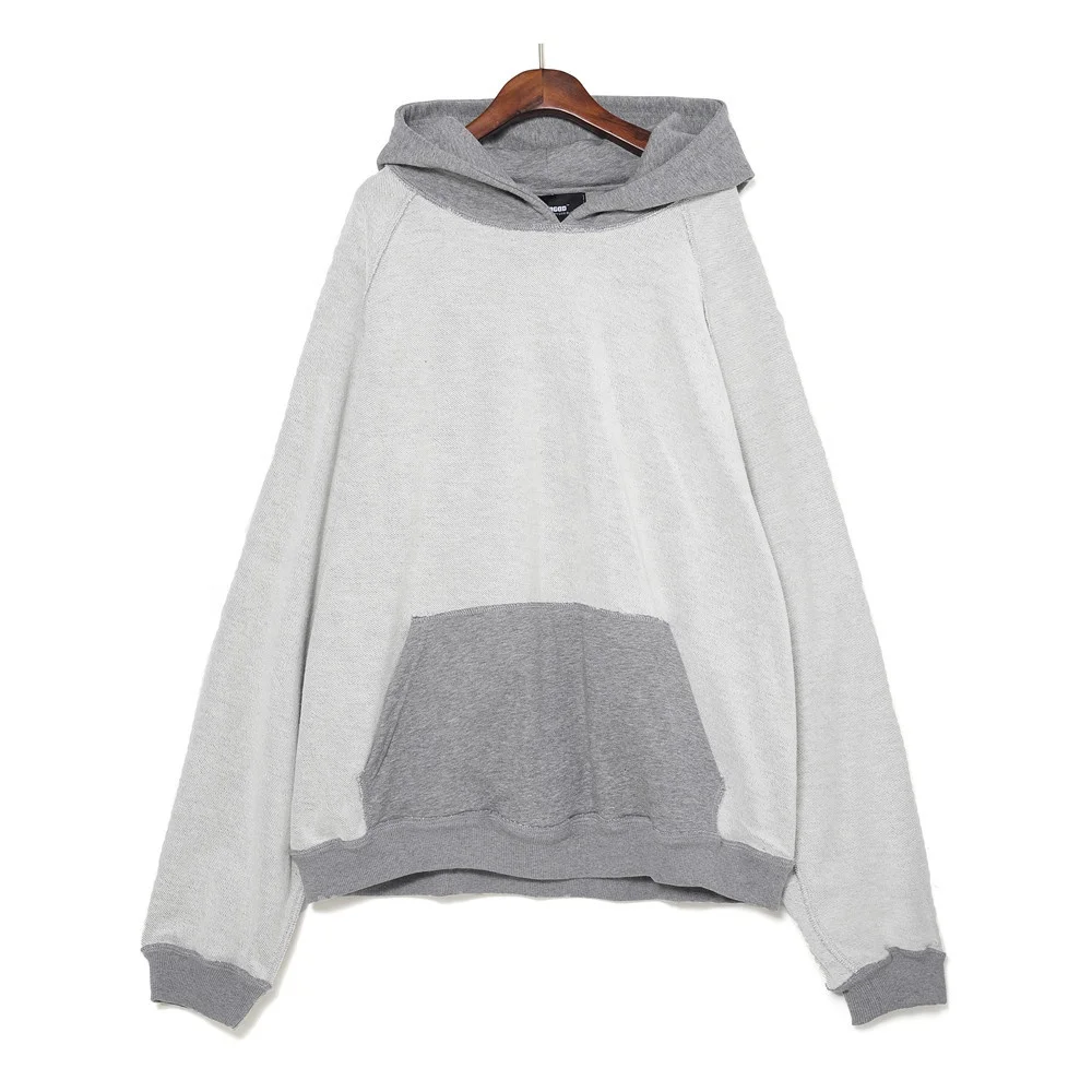 Fall Winter Fashion Contrast Hoodie Manufacturer Small Order Round Neck Custom Cotton French Terry Cotton Unisex Hoodie