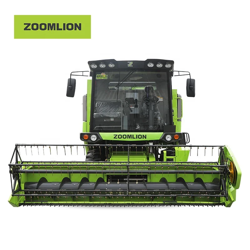 zoomlion  TE100 wheeled grain wheat corn rice combine Harvester agricultural machinery
