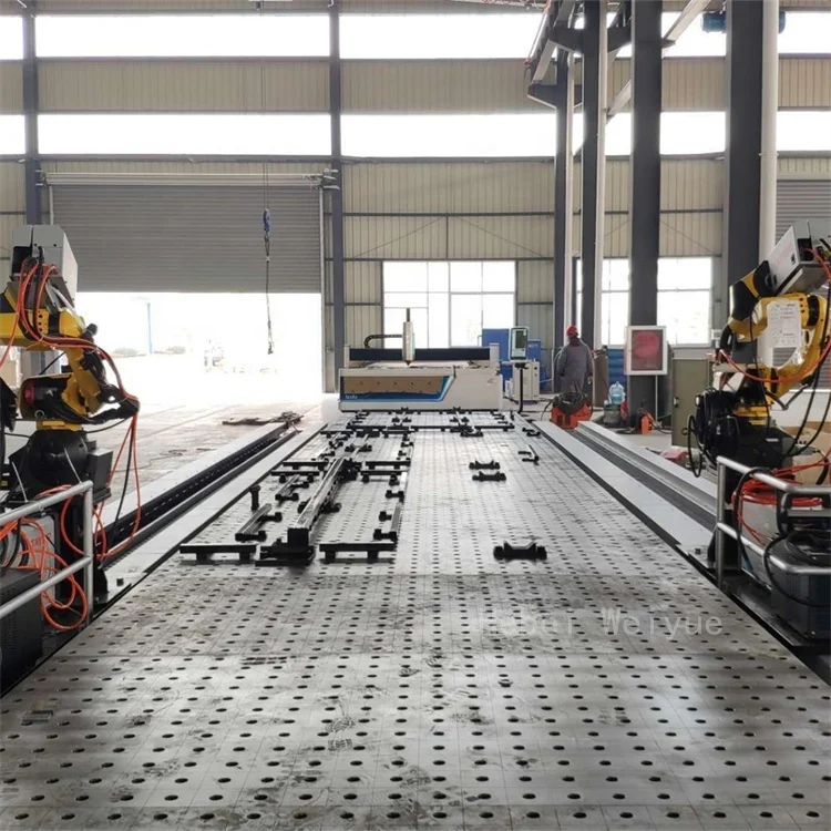 3D Cast Iron Steel Welding Table Nitrided With Measuring Scales and Accessories