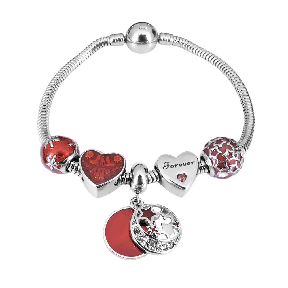 Qings Jewelry Stainless Steel Snake Bracelet Christmas Bracelet Love Bracelet