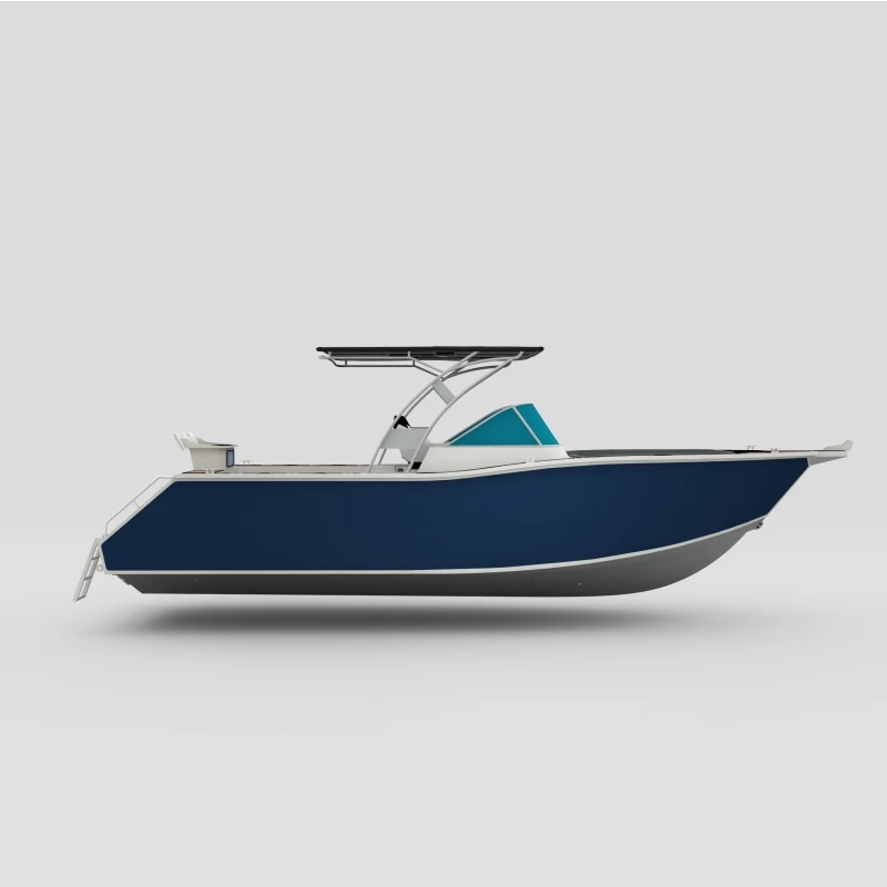 New Arrival 7.5m Bowrider High Speed Yacht All Welded Aluminum Fishing Boat for Sale
