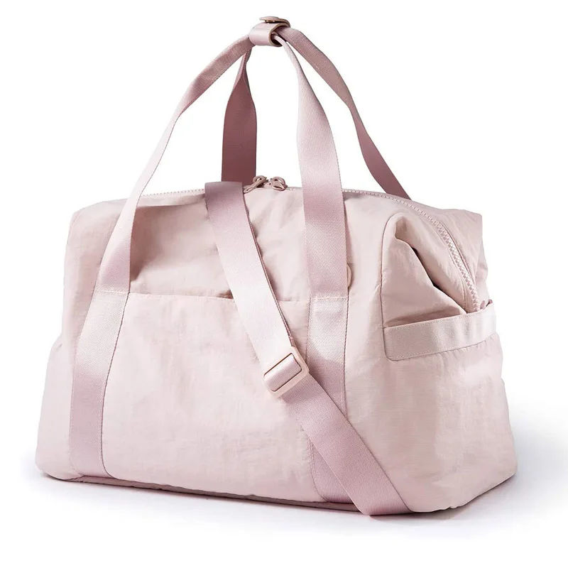 Waterproof Weekender Girls Duffel Bags Tote Custom Sublimation Logo Luggage Travel Pink Duffle Bag for Women