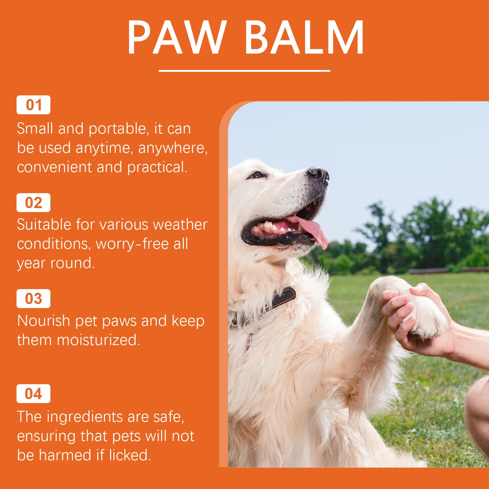 Pet Moisturizing Paw Balm Pet Foot Moisturizing Care Anti-cracking Soft Foot Paw Balm