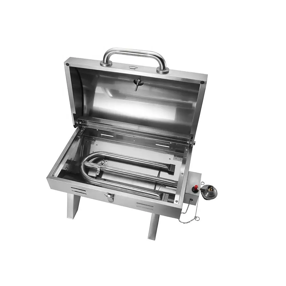 2023 New Arrival Professional Portable Propane Tabletop Gas Grill with 13000BTU Burner and Foldable Legs