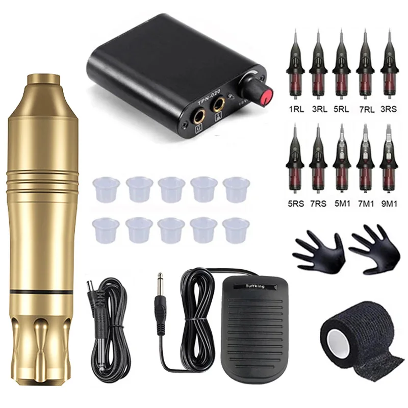 Hot Sales High Quality Tattoo Machine Set Body Art Complete Full Professional Tattoo Machine Kit