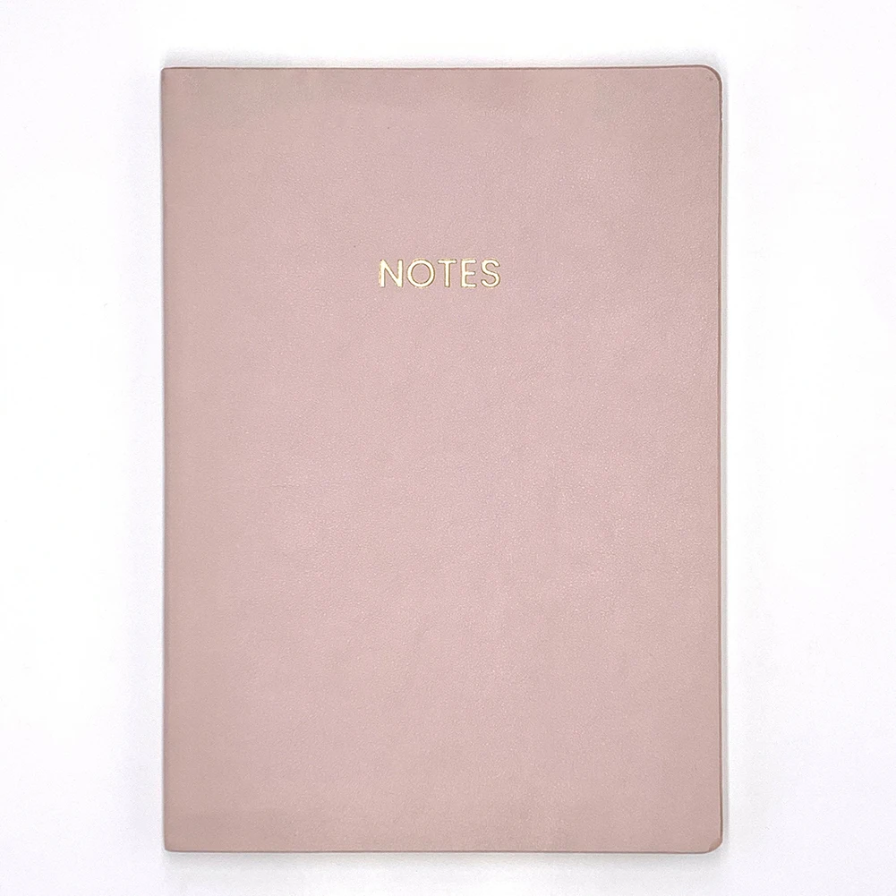 2022 Leather Journal Morandi Color Pu Leather Cover Notebook Custom Printed Notebook