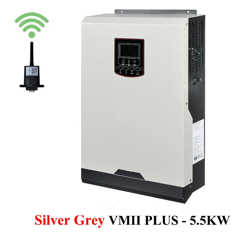 3500 Вт 5500 солнечный инвертор 24V48V MPPT 5.5KW 230V On-off Гибридный преобразователь чистой синусоидальной волны 100A с зарядным устройством 80A