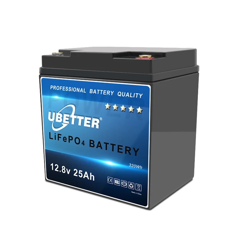 12.8V 25Ah mini Solar energy system home LiFePO4 lithium batteries battery pack EV boat scooter  RV battery