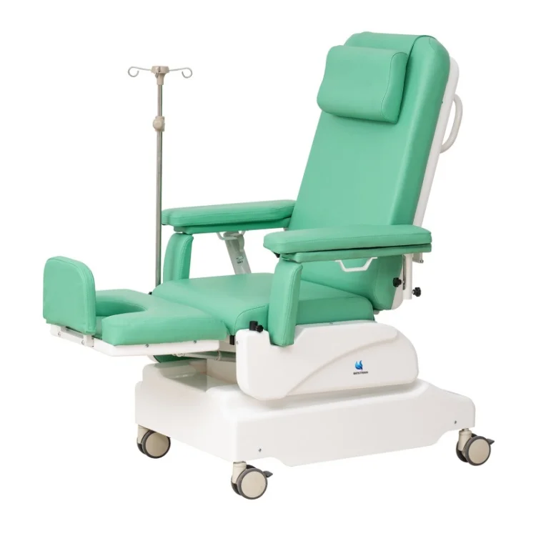 BT-DY017 Hospital Blood donation couch medical Phlebotomy chairs reclining patient recliner Electric Dialysis Chair