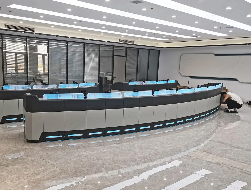 Kehua Fuwei Office Furniture Security Equipment Control Room Consoles Smart City Command Station Command Center Console