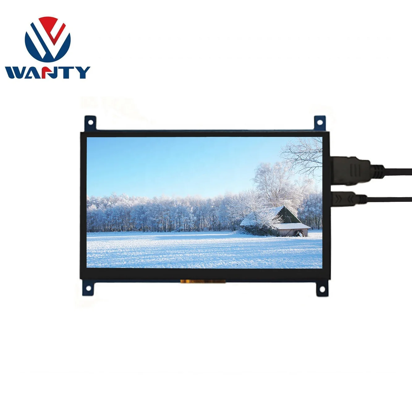 WANTY 7 дюймов 1024x600 TFT ЖК-панель IPS емкостный сенсорный экран USB монитор сердечного ритма Raspberry Pi 3