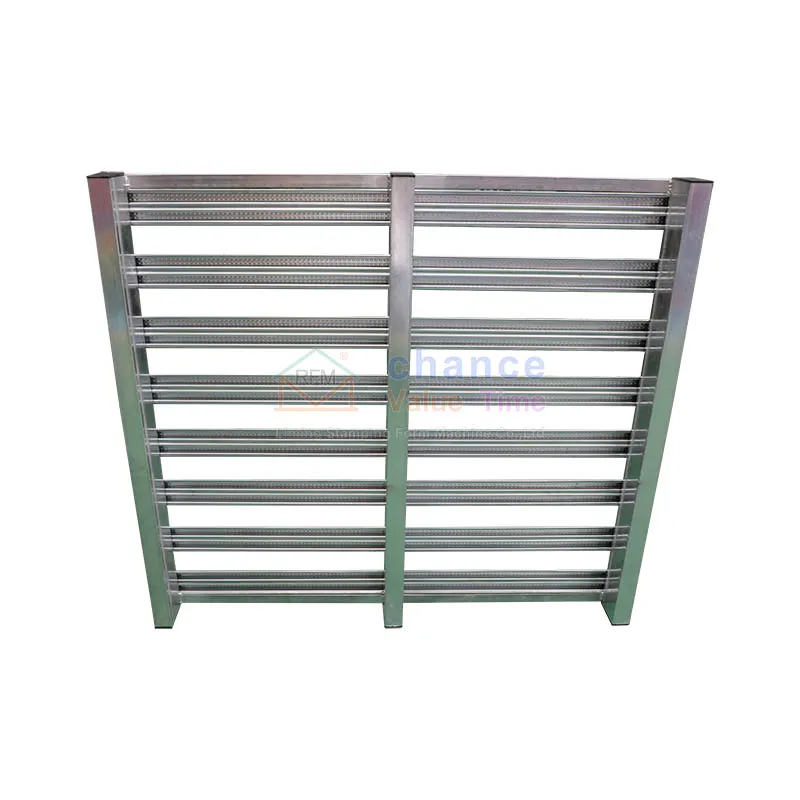 Large capacity transportation with forklifts Metal steel pallet Refrigeration room warehouse pallets for Seafood storage