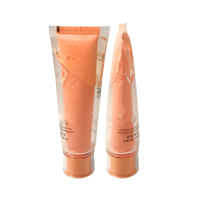 transparent twin Tube dual chamber plastic tubes for body lotion hand cream 50ml 10ml 200ml