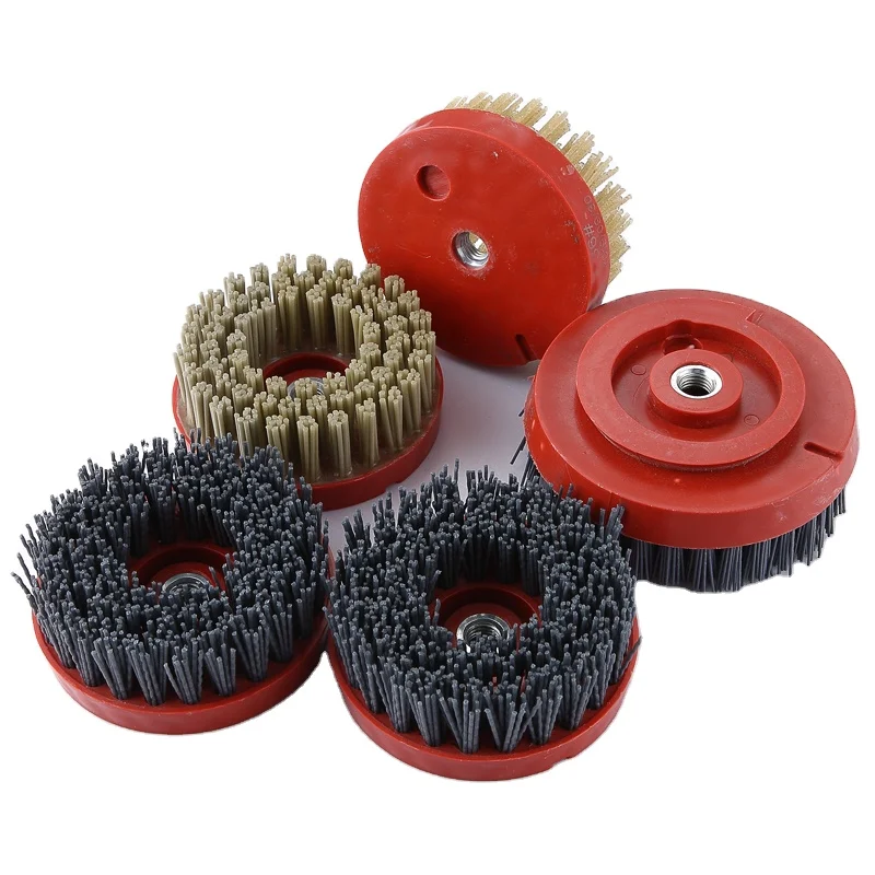 Высокое качество Круглый Алмазный Замок улитки абразивная щетка для отделки поверхности каменной