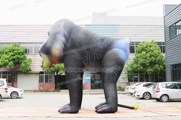 Наружная декоративная гигантская надувная Животная скульптура развлекательная рекламная модель гориллы
