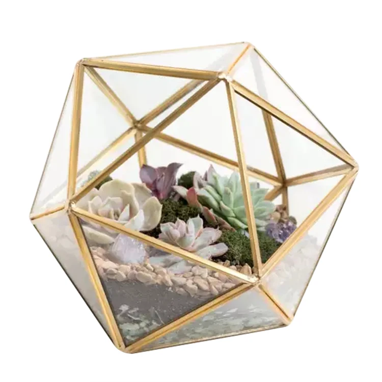 Hanging and Geometric Glass Terrarium Geometric Terrarium Without Glass Planter for Succulent Plant New Terrarium Vase