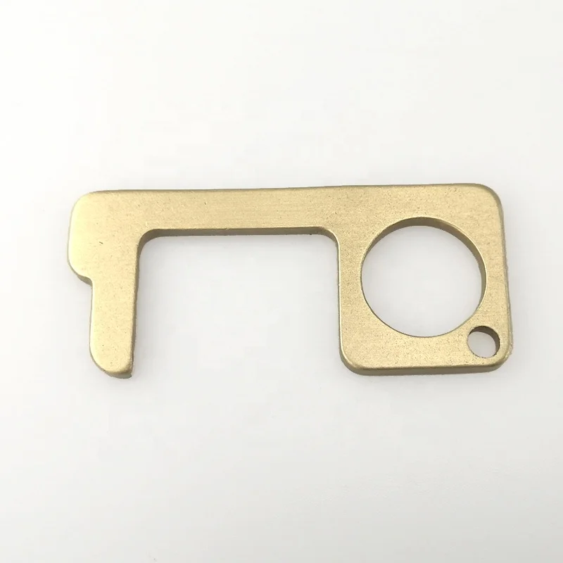 Hands Free Door Opener Key, No Touch Door Opener Germ Free, Brass Door Opener No Touch