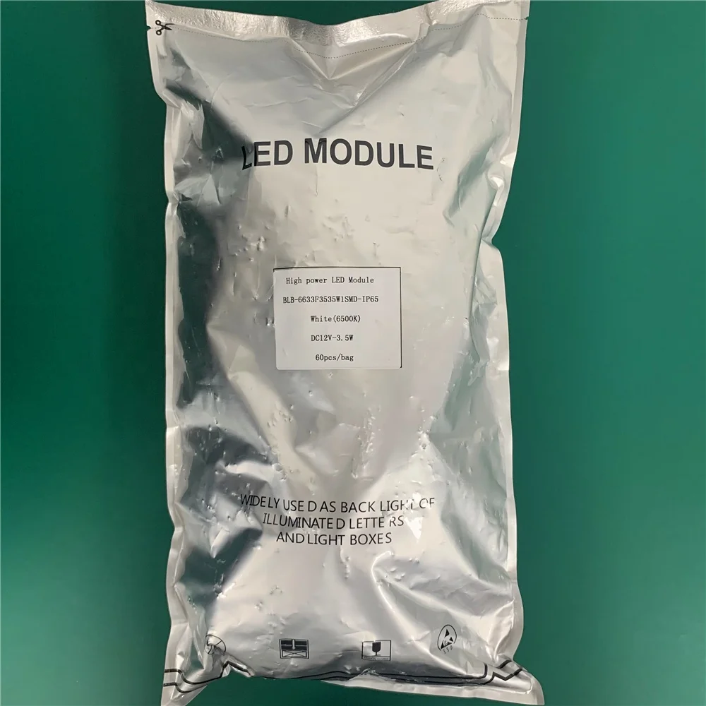 Factory price 12v dc 3W 3.5W 4W 4.5W smd 3535 IP67 injection high power edge led module for 10-20cm light box