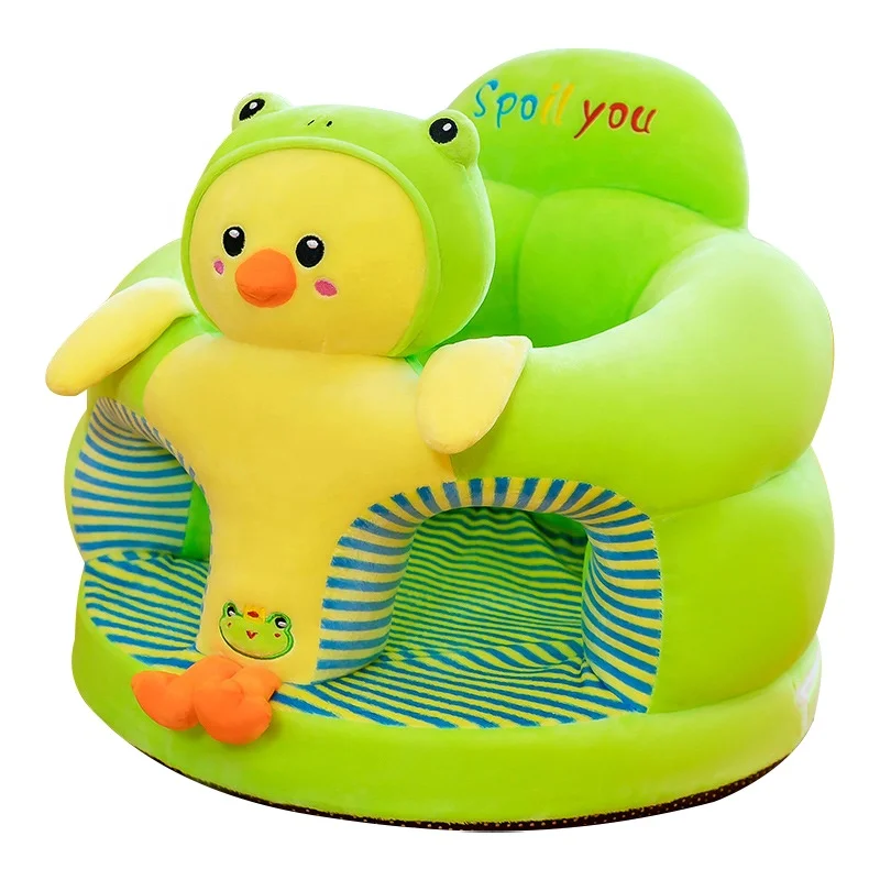 Baby Support Seat Chair Cushion Learning To Sit Infant Sofa Comfy Plush Newborn Seat Baby Learn Sit Sofa Protection Cover