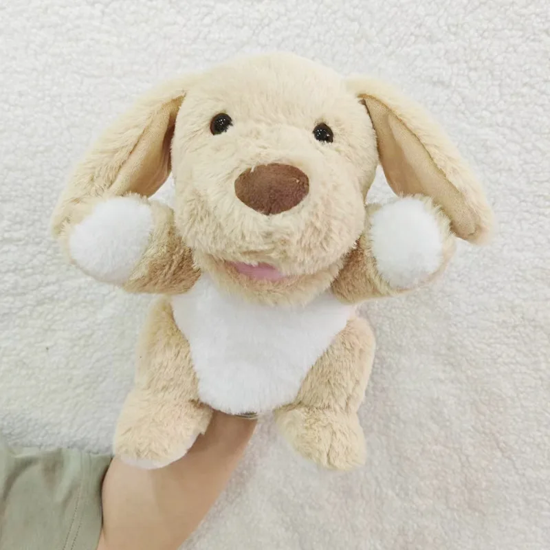 Hot Selling Low MOQChildren Toddlers Portable Educational Pig Horse Duck Cow Family Farm Animals Plush Hand Puppet