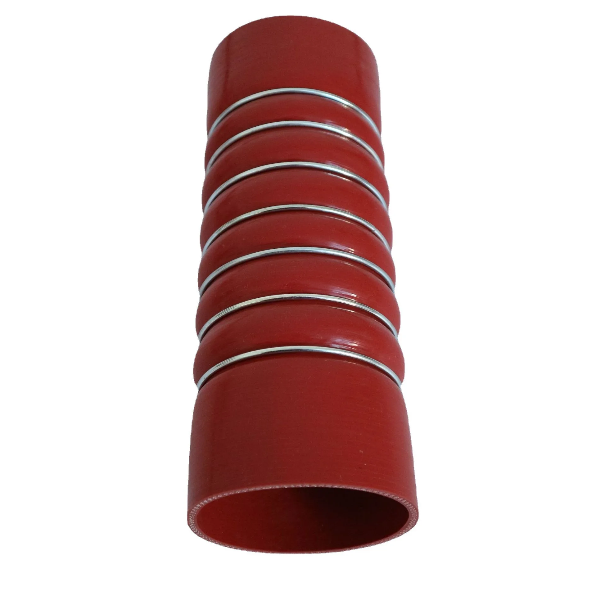 China wholesale Durable high quality High Temperature Multi Humps with Stainless Rings Silicone CAC Hose