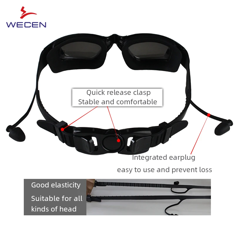 Hot Selling Adult Swimming Goggles UV Protection Waterproof Rainbow Coated  Swim Glass Outdoors Sport Glass