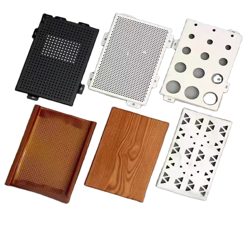 Aluminum Mold Outdoor Wood Paneling Interior Decor Board Exterior Wall Cladding Tiles Veneer Sheet
